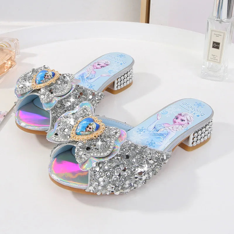 Frozen Elsa Silver Fashionable High Heels