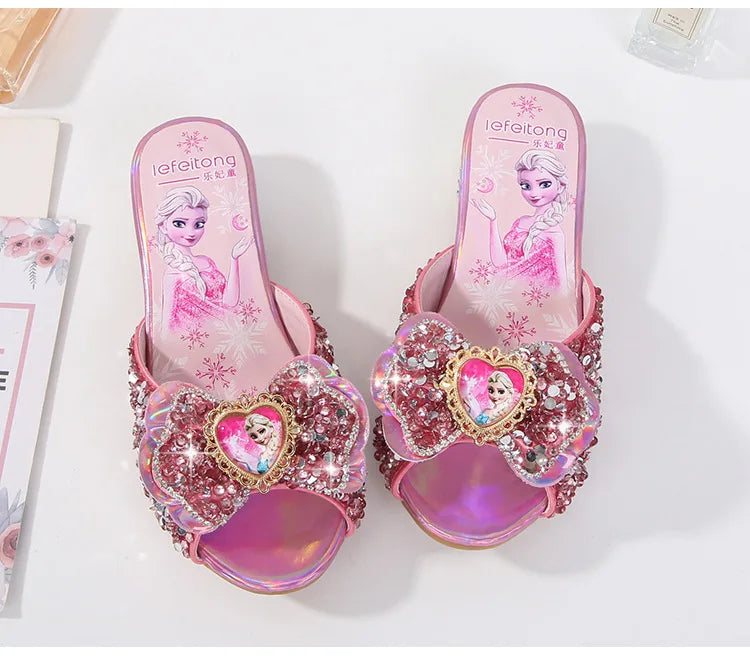 Frozen Elsa Pink Fashionable High Heels