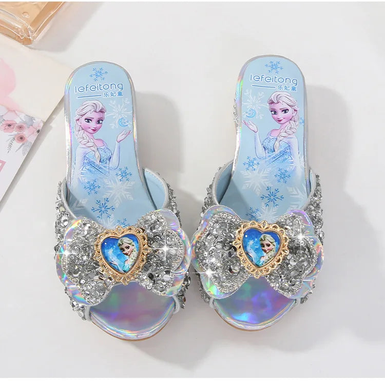 Frozen Elsa Silver Fashionable High Heels