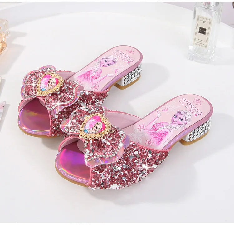 Frozen Elsa Pink Fashionable High Heels