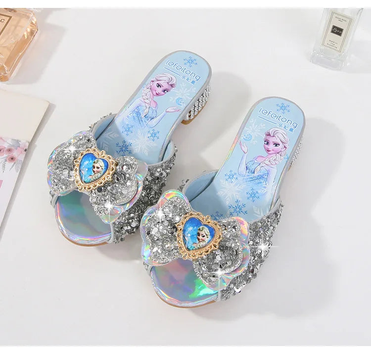 Frozen Elsa Silver Fashionable High Heels