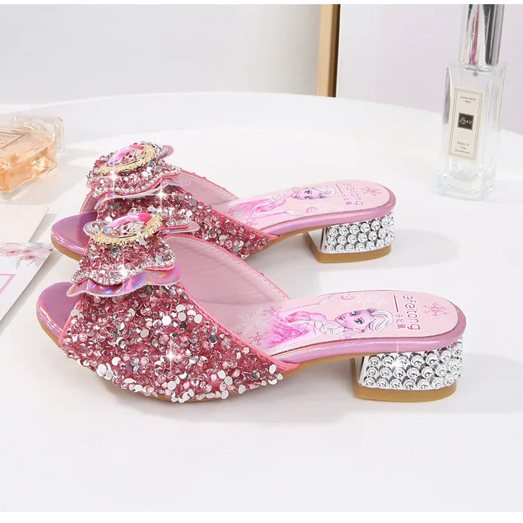 Frozen Elsa Pink Fashionable High Heels