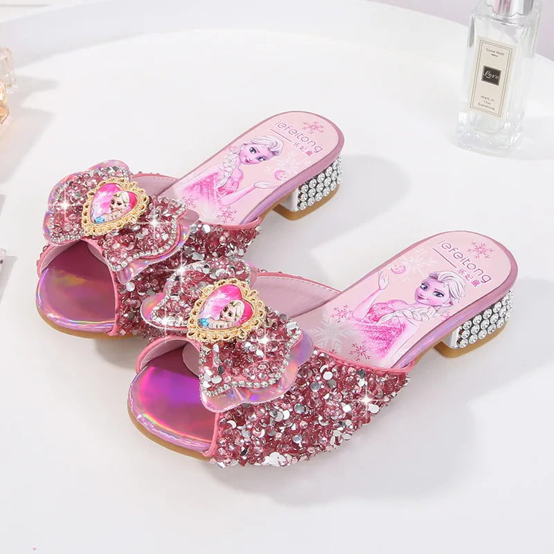 Frozen Elsa Pink Fashionable High Heels