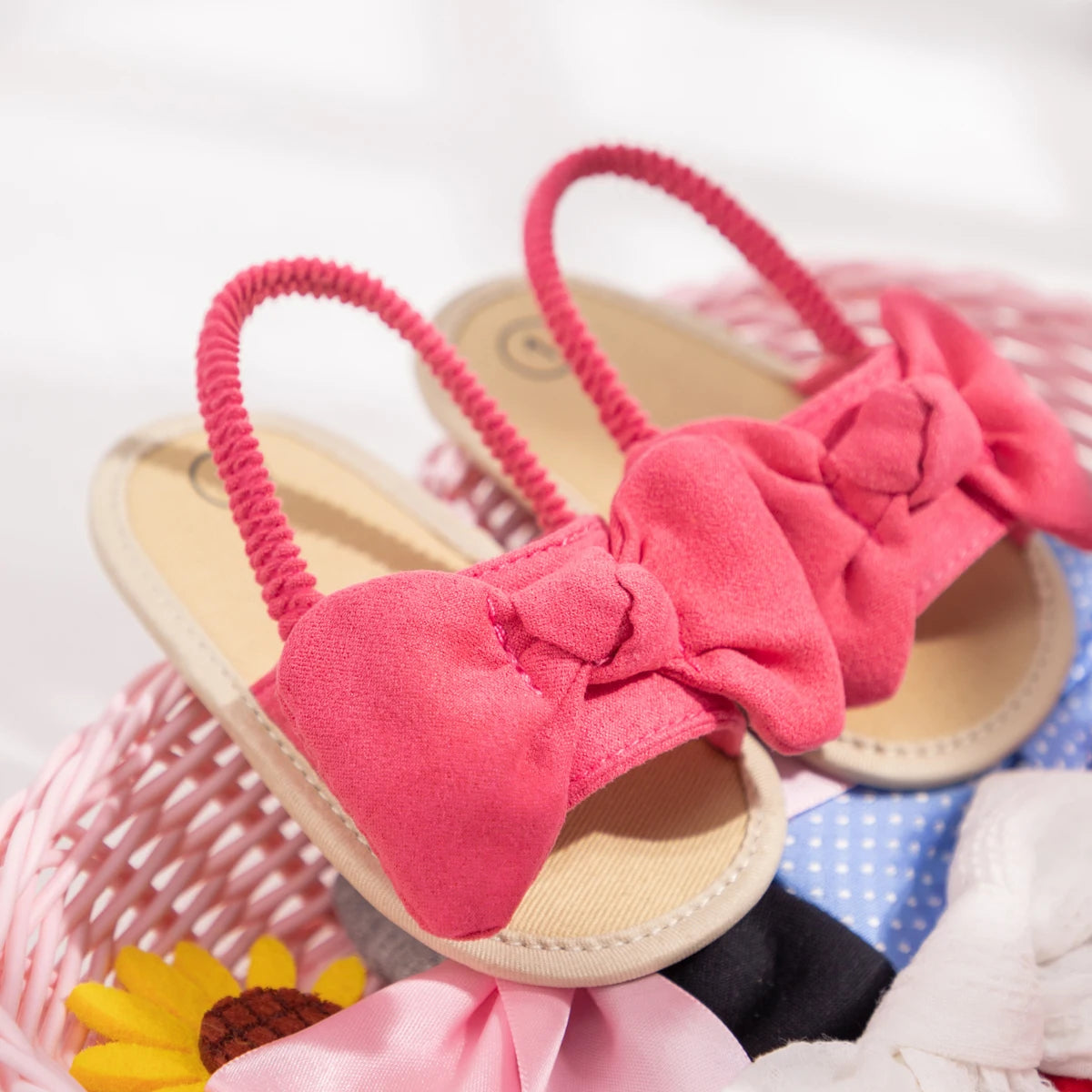 Girl Open Toe Rose Red Sandals