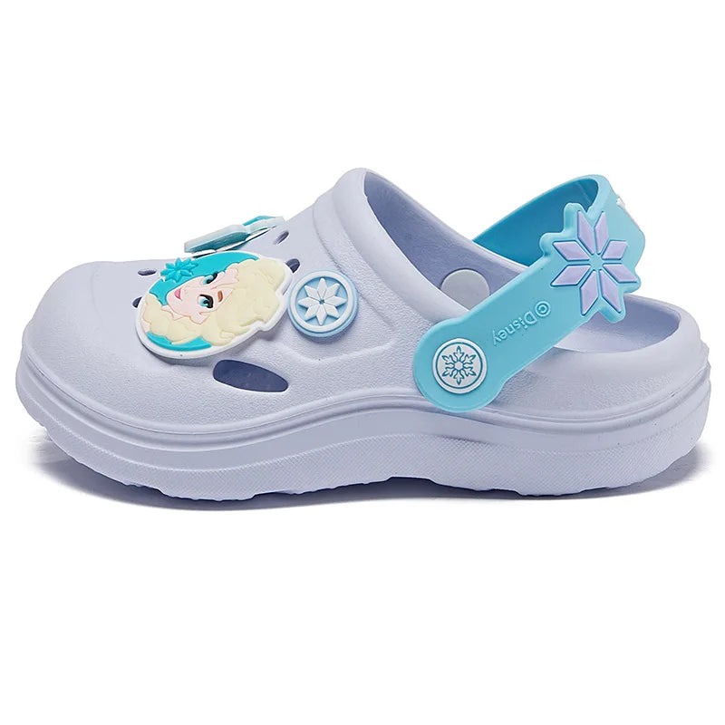 Girls Purple Anti slip Princess Elsa Crocs