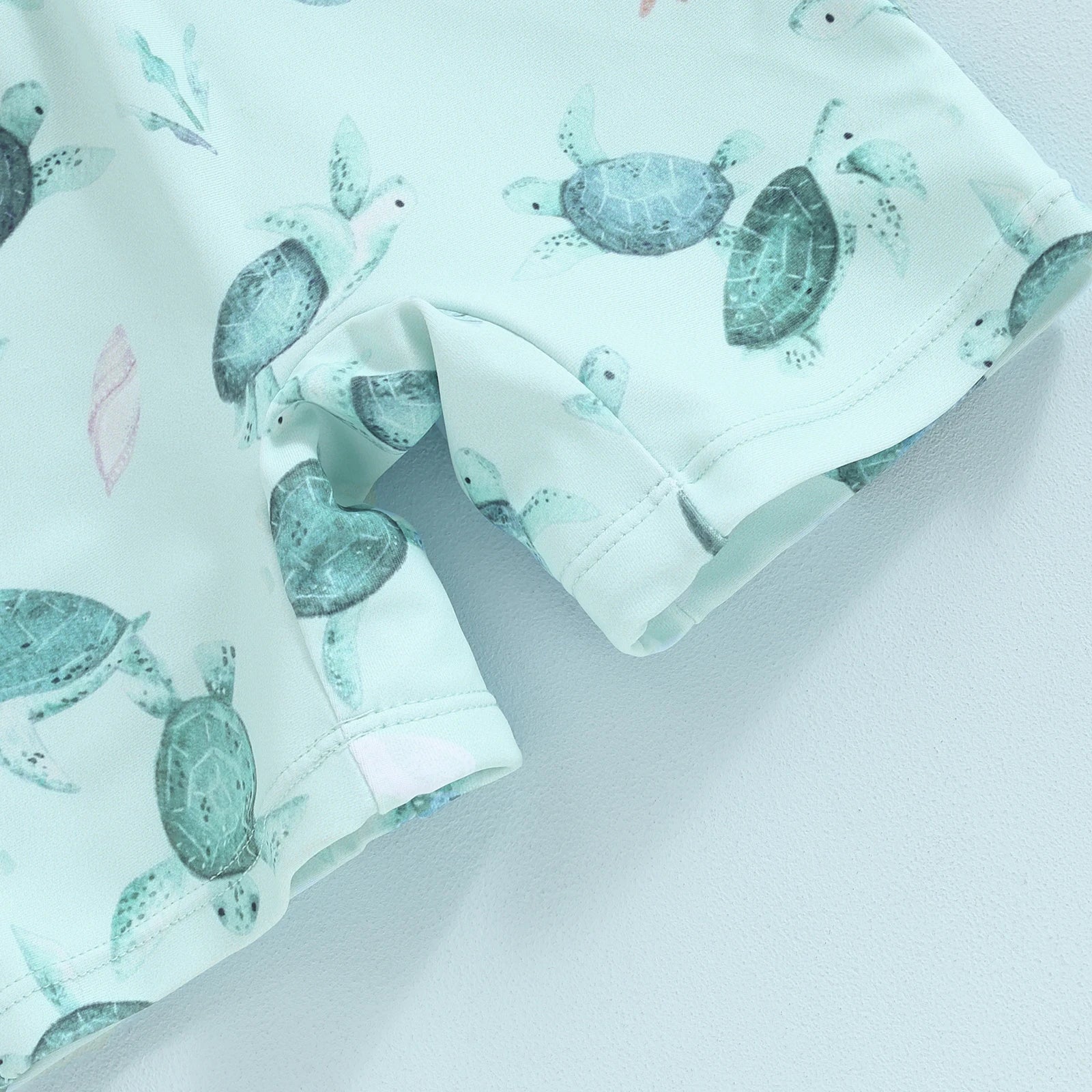 Baby Boy Green Swimwear Whale Print