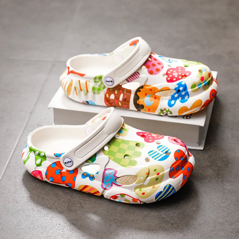 Kids Colourful Candy Print Crocs
