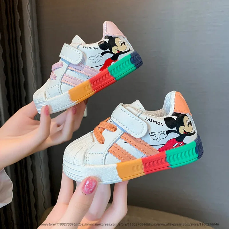 Disney Mickey Mouse Sneakers | Pink Blue Orange