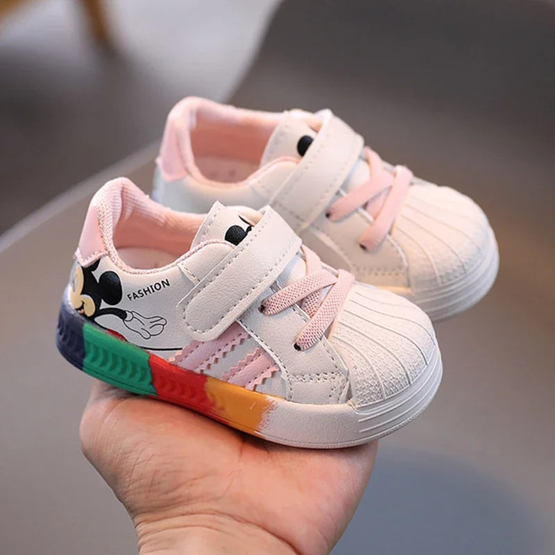 Disney Mickey Mouse Sneakers | Pink Blue Orange