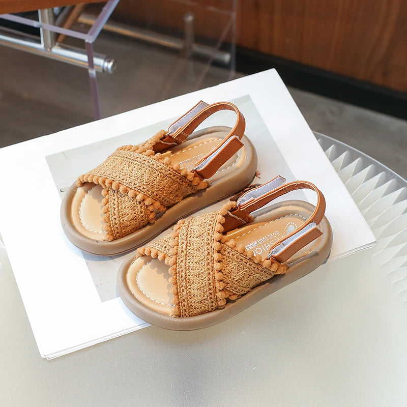 Girls Beach Brown Sandals