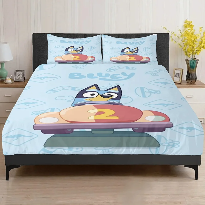 Bluey Car Print Duvet Cover Set