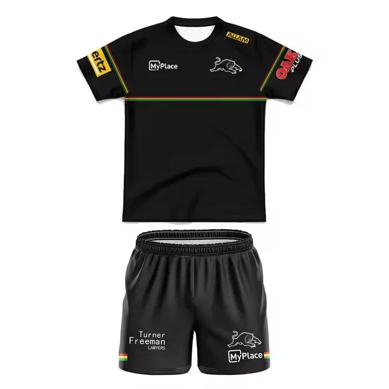 2025 Penrith Panthers Kids Home/Away Rugby Jersey - Custom Sizes 16-26