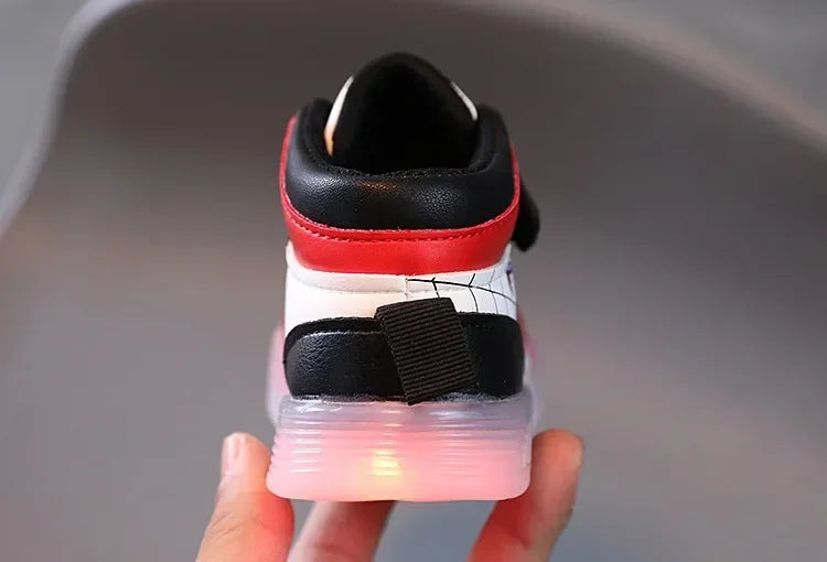Kids Led Light Spiderman Shoes
