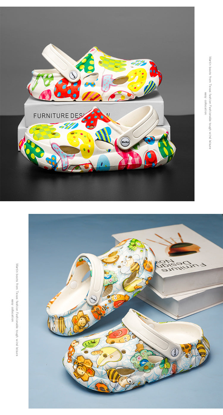 Kids Colourful Candy Print Crocs