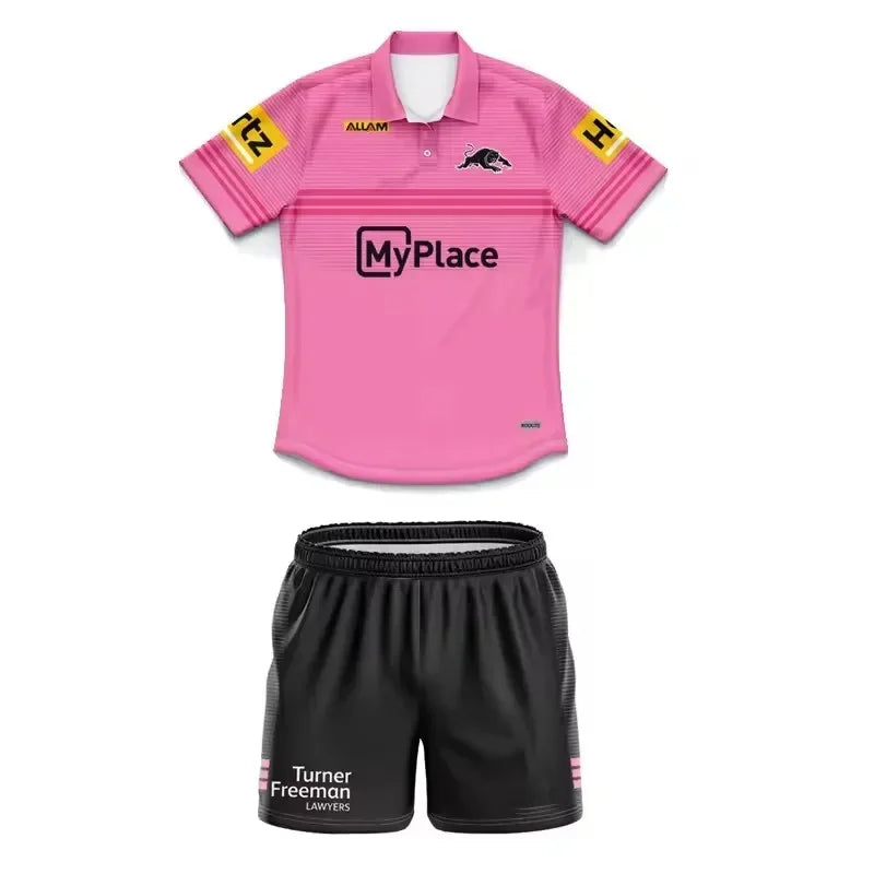 2025 Penrith Panthers Kids Customizable Rugby Jersey