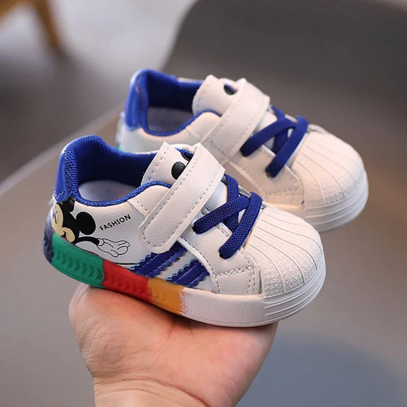 Disney Mickey Mouse Sneakers | Pink Blue Orange