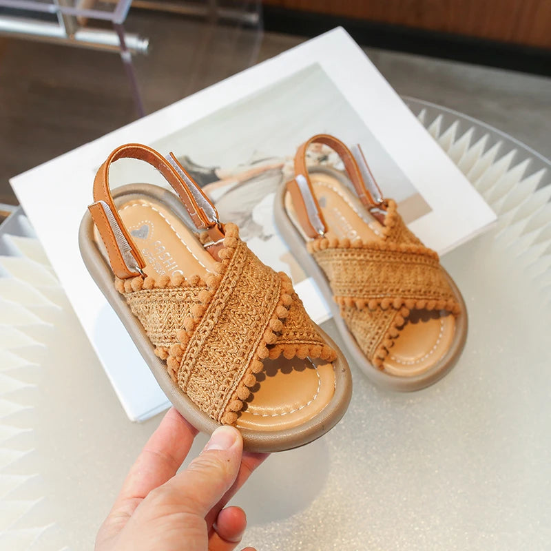 Girls Beach Brown Sandals