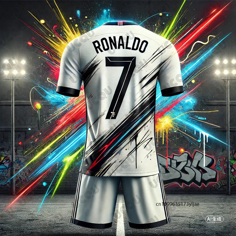 MINISOC Graffiti Ronaldo #7 Football Training Kit for Kids