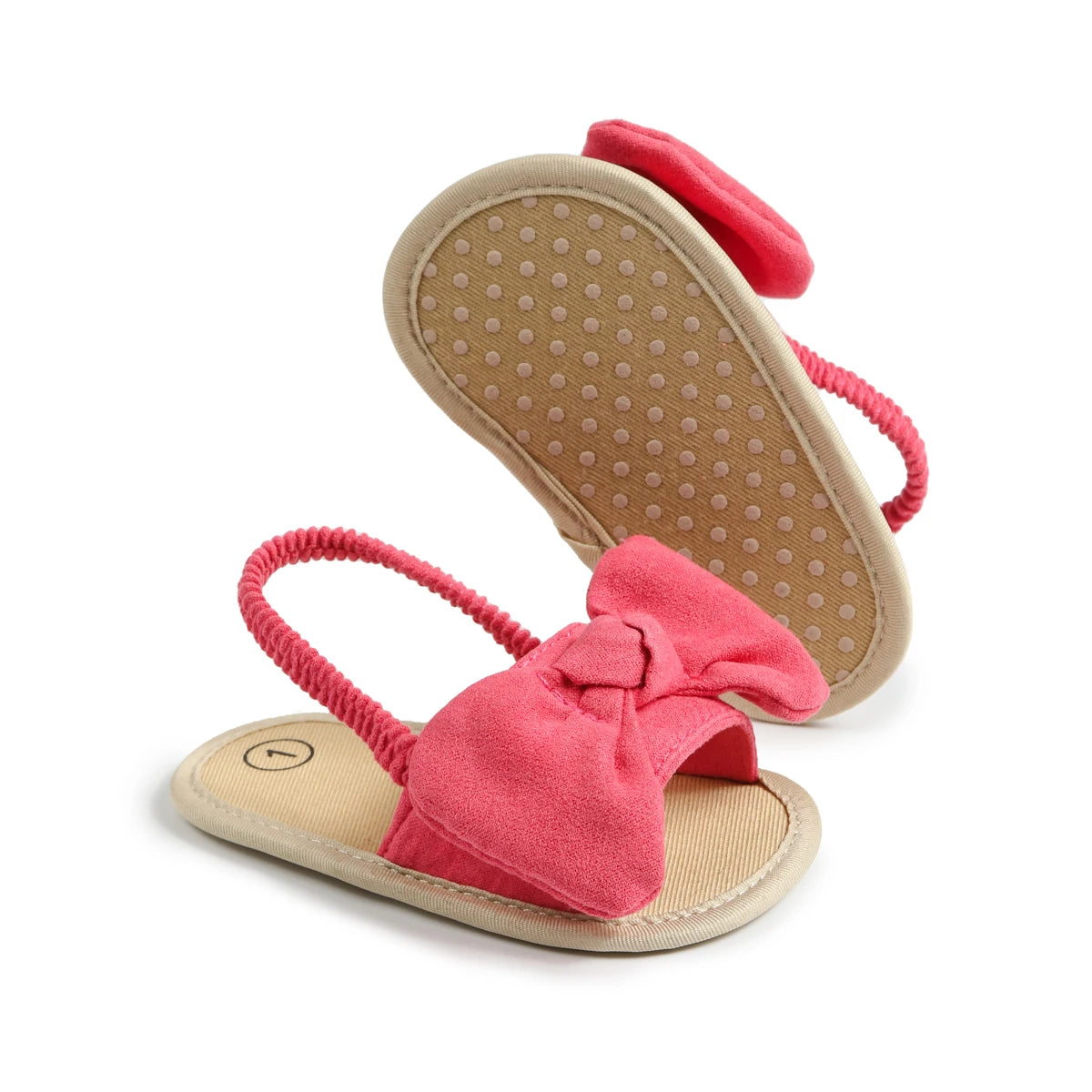 Girl Open Toe Rose Red Sandals