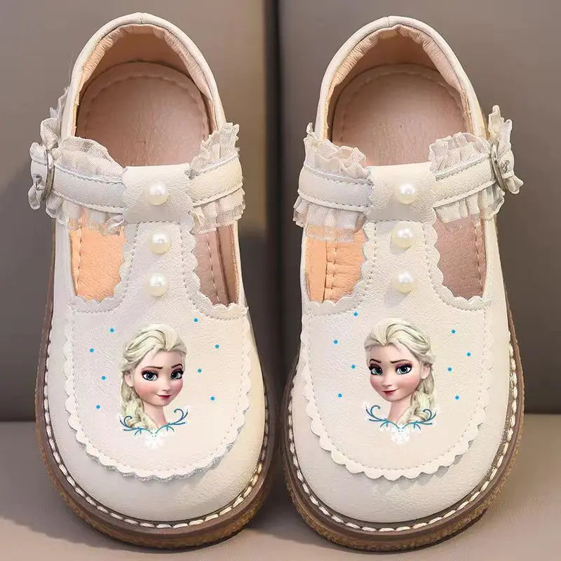 Disney Girls Casual Shoes Frozen Princess White