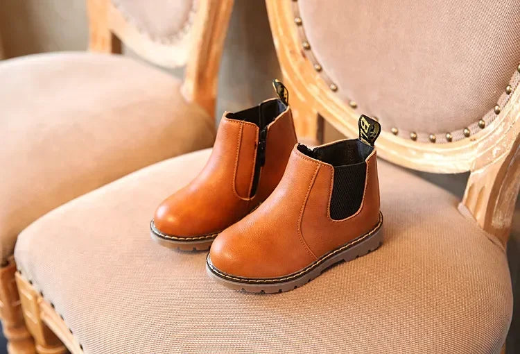 Boys Classic Chelsea Brown Boots