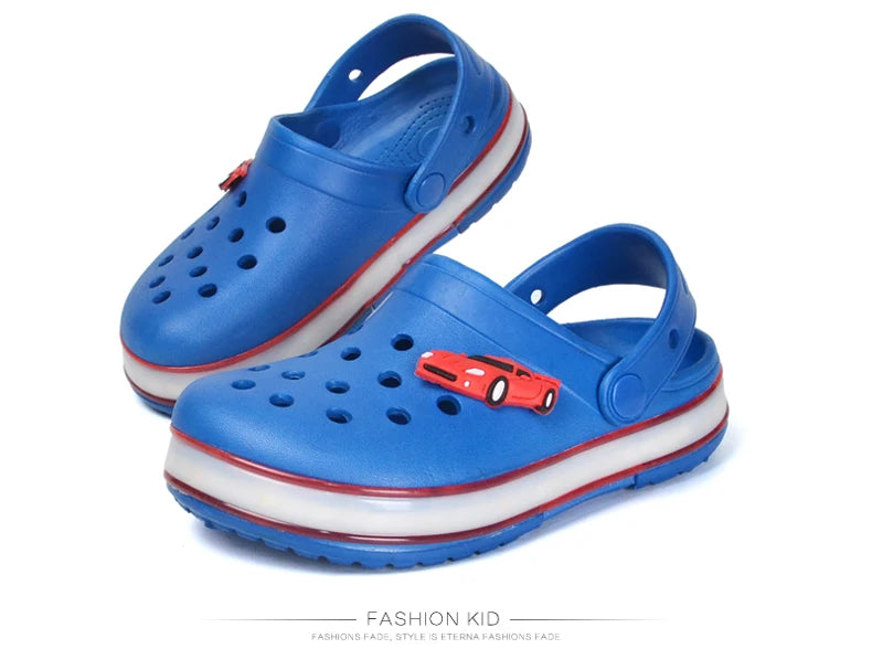 Kids BLUE LED Crocs