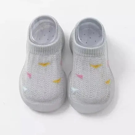 Grey First Walking Shoes For Baby