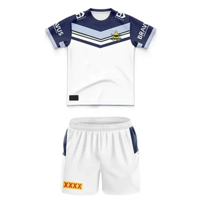 Panthers/Bulldogs Kids Home Training Rugby Jersey Size 16-26