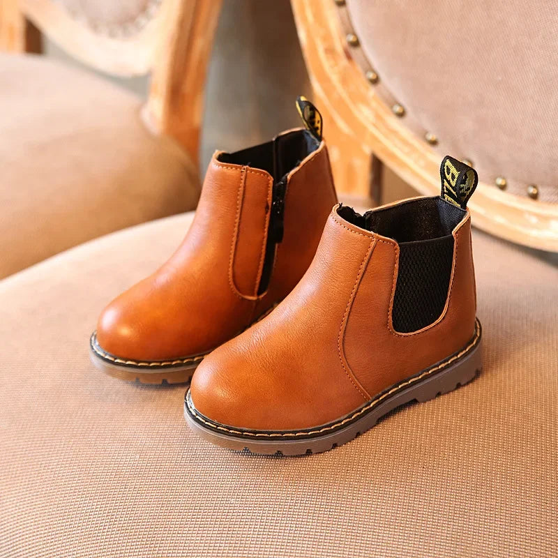 Boys Classic Chelsea Brown Boots