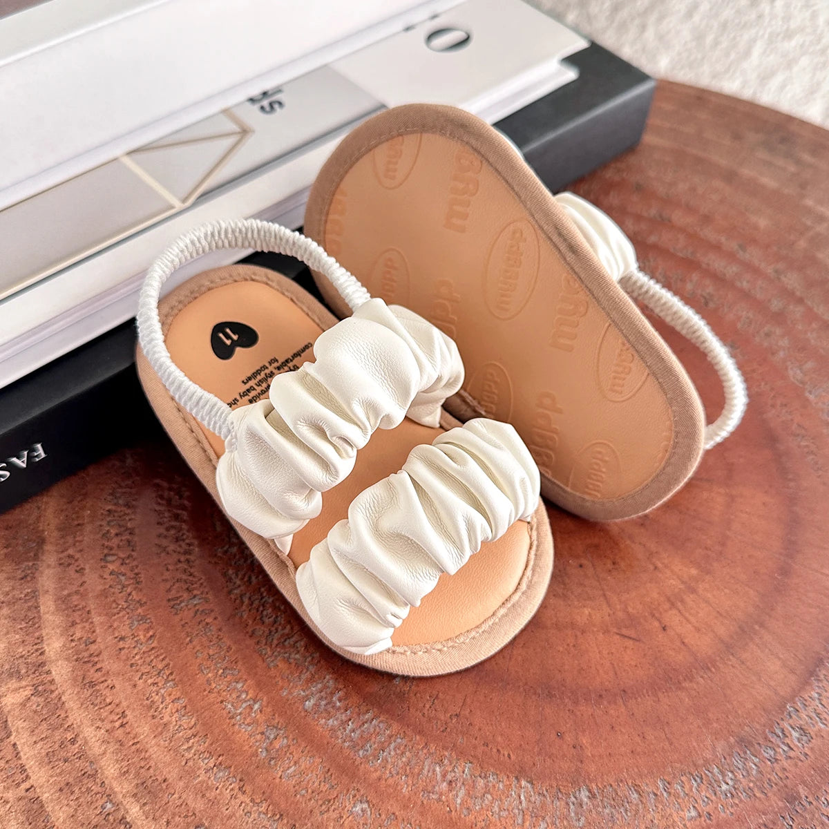 Girls White Sandals For Summer