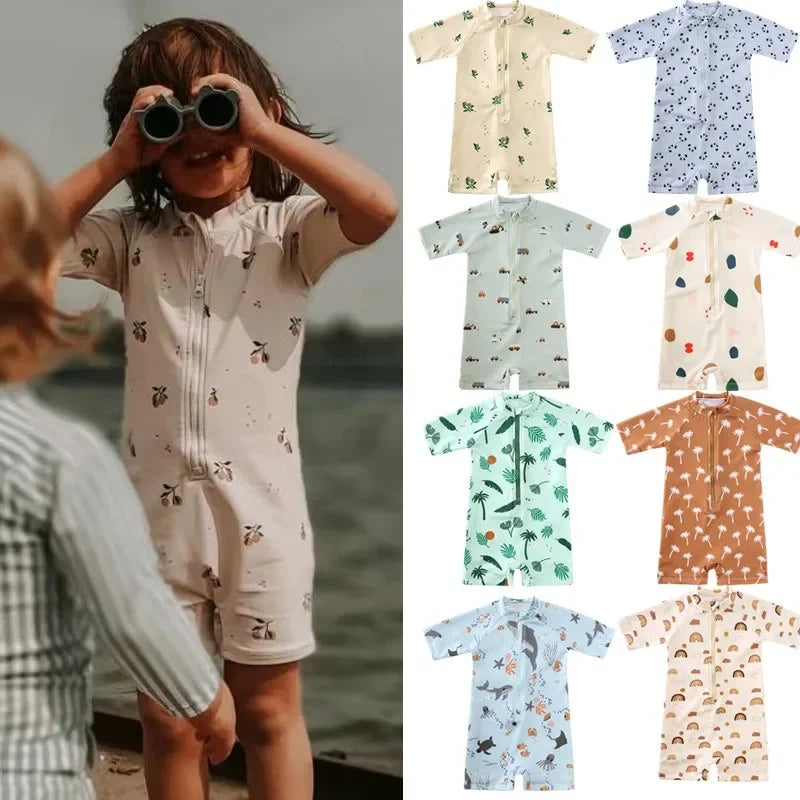 2024 Summer UPF50+ One Piece Swimmer Set
