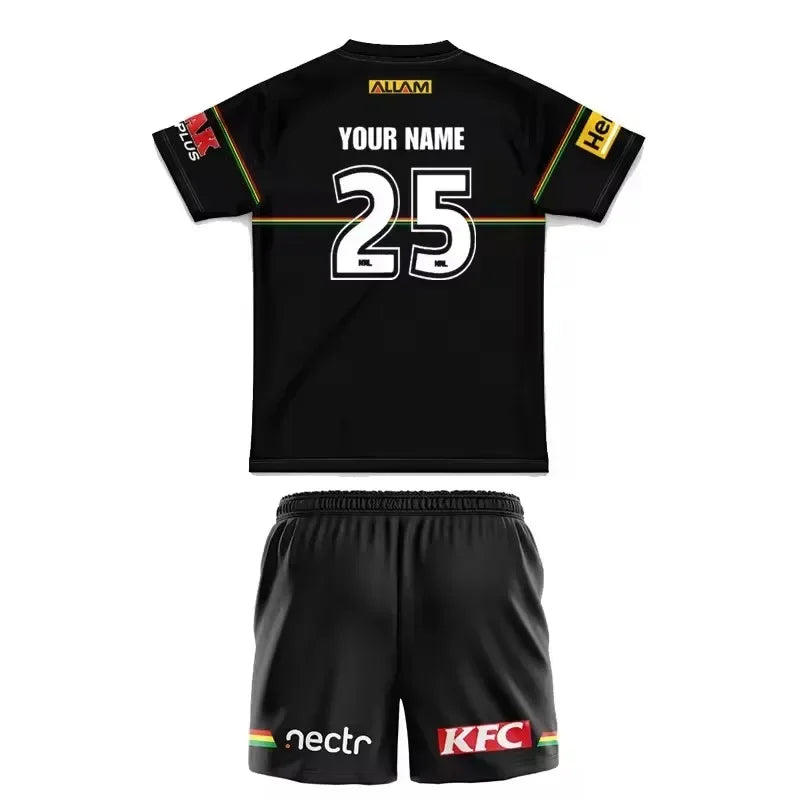 2025 Penrith Panthers Kids Custom Rugby Jersey Size 16-26