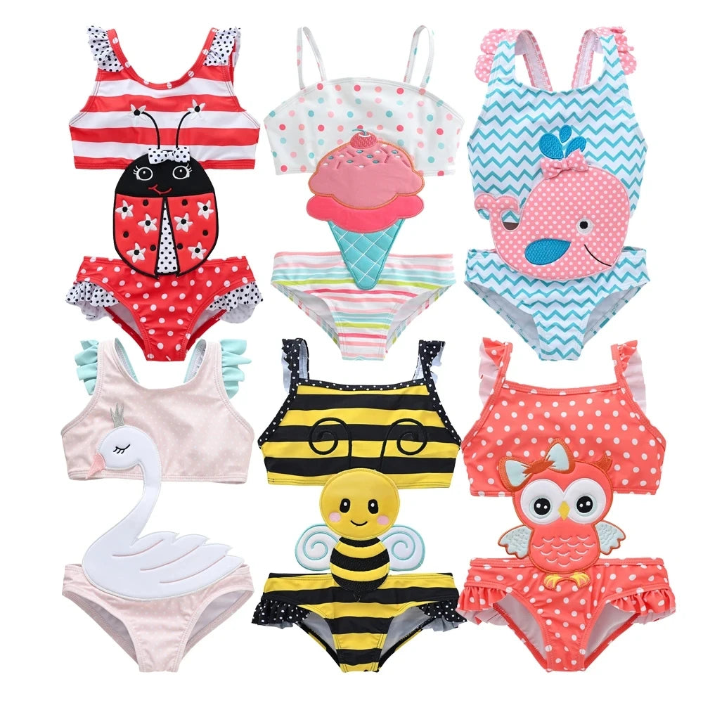 Ice cream 1-7Y One Piece Bikini Swimmers