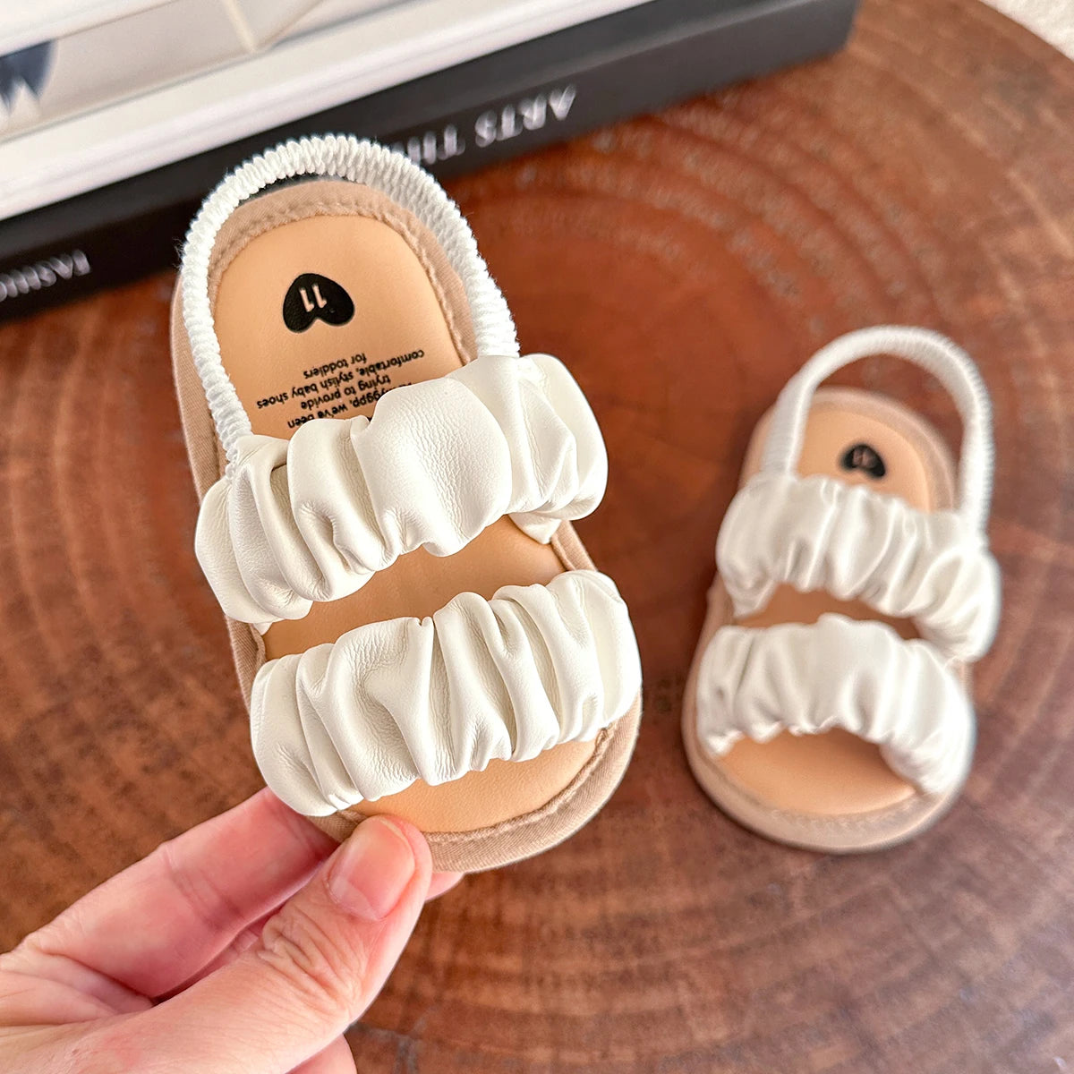 Girls White Sandals For Summer