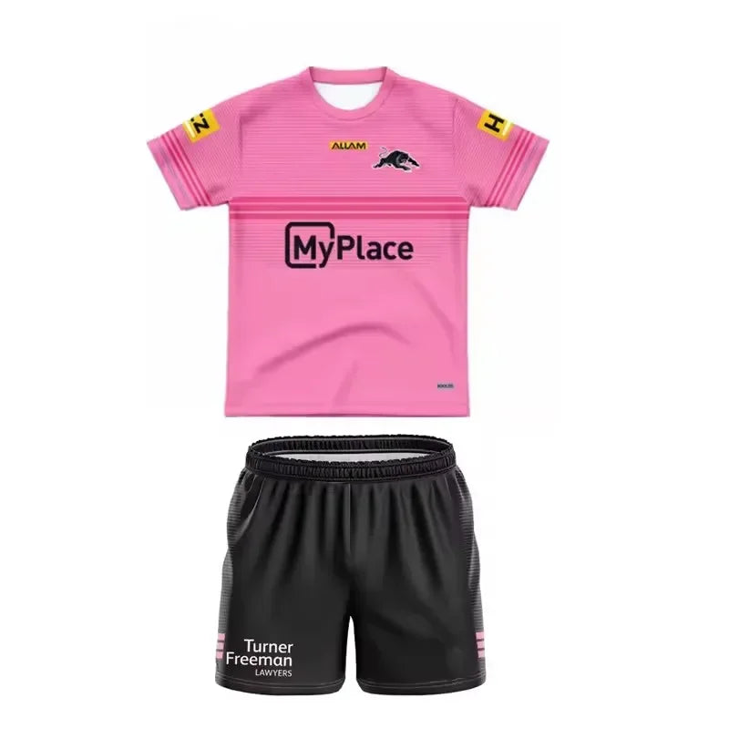 2025 Penrith Panthers Kids Customizable Rugby Jersey