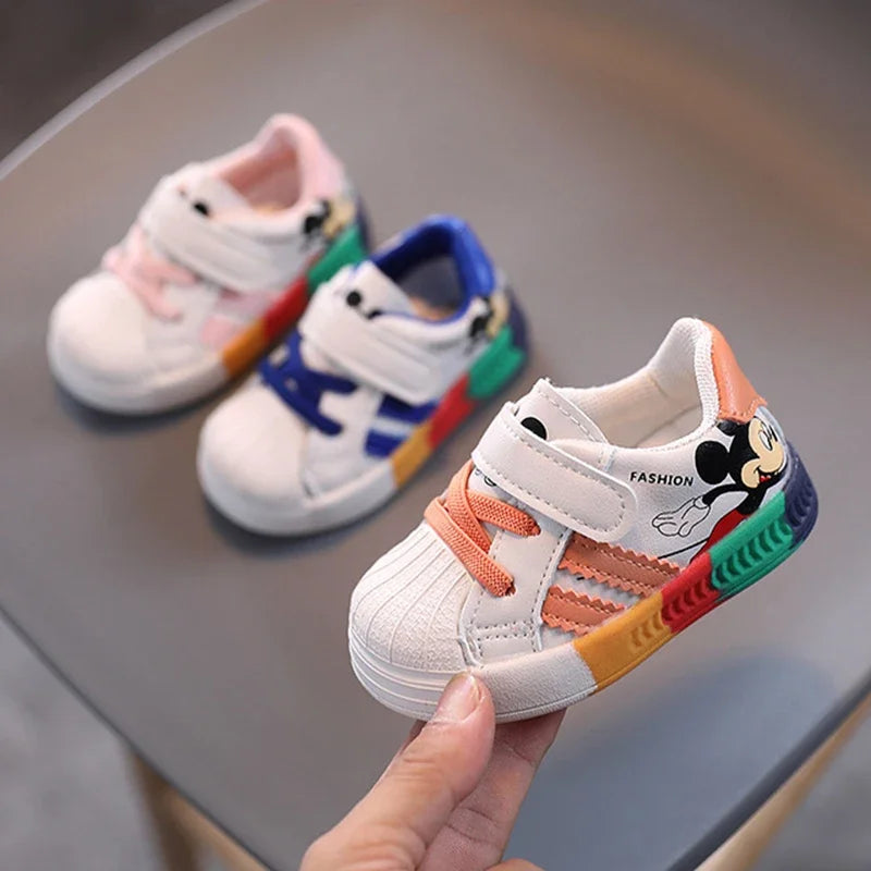 Disney Mickey Mouse Sneakers | Pink Blue Orange