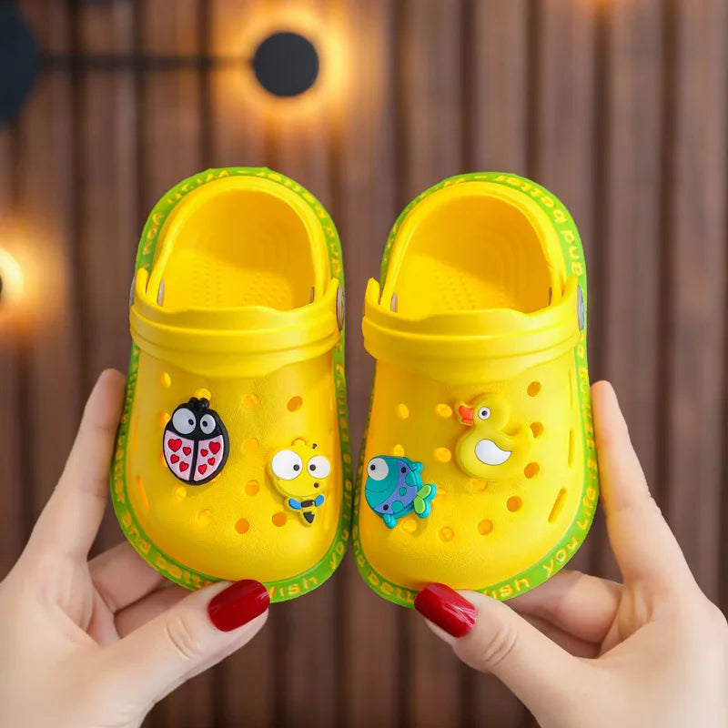 Yellow Anti-Slippery Kids Crocs