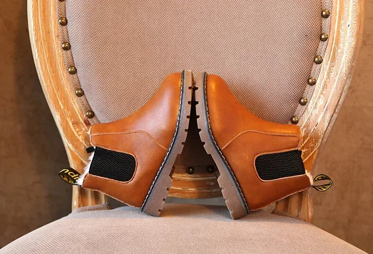 Boys Classic Chelsea Brown Boots