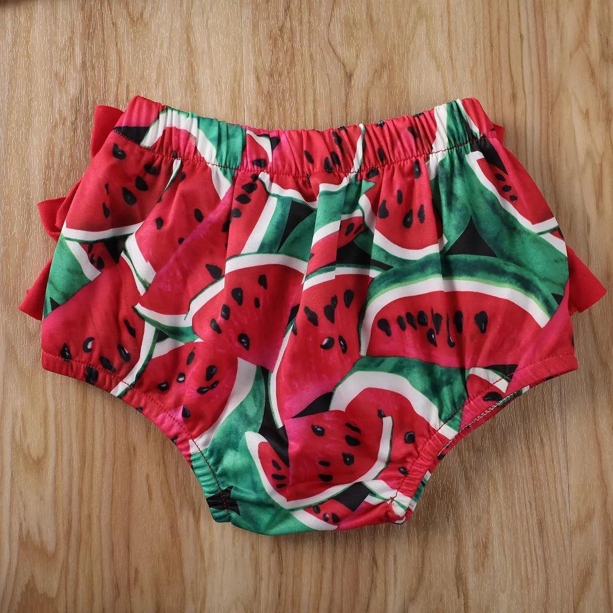 Girls Ruffle Watermelon Set