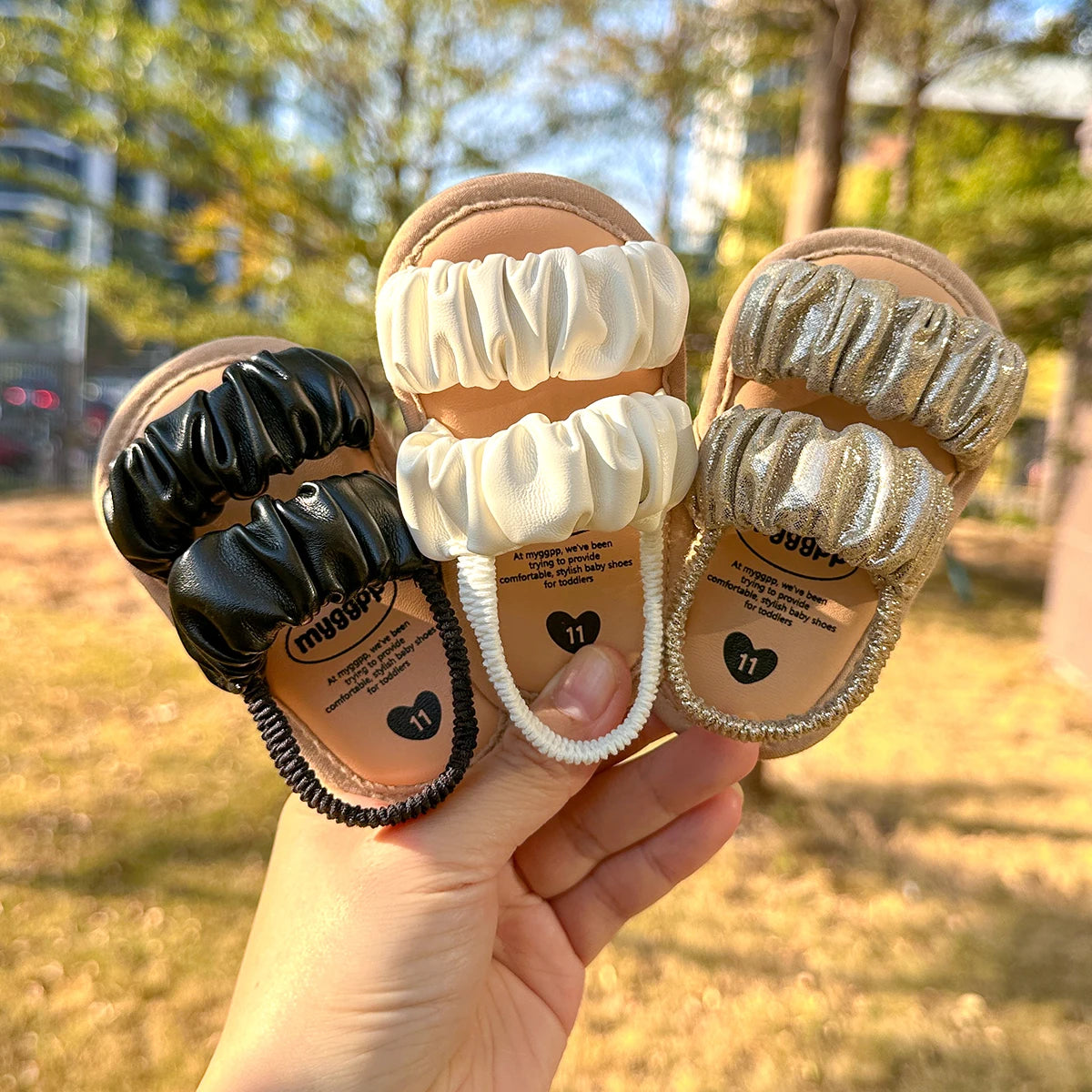 Girls Golden Sandals For Summer