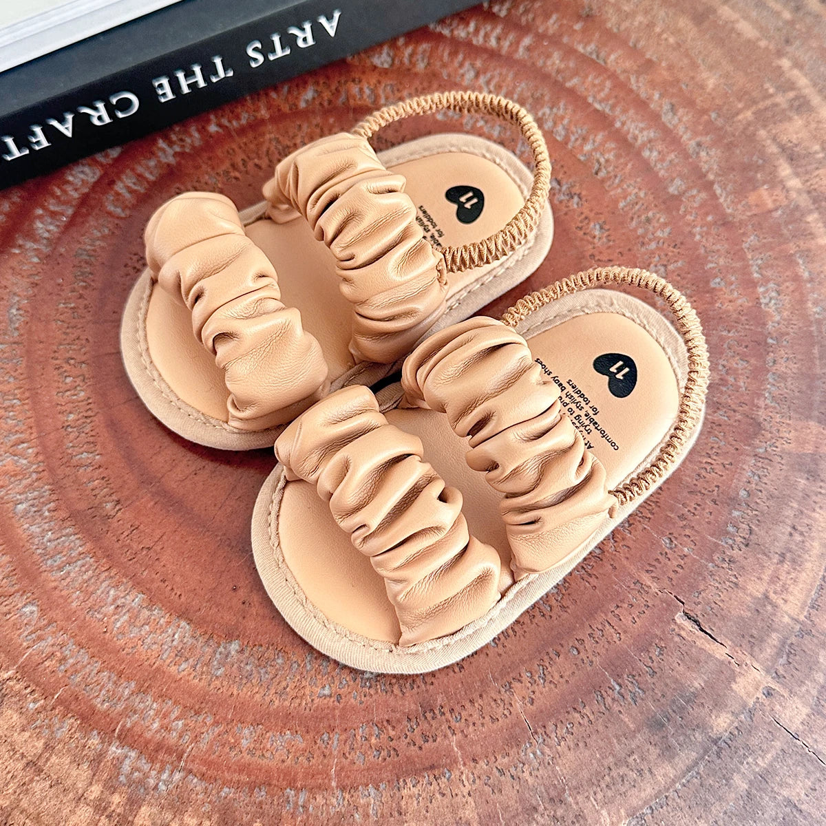 Girls Khaki Sandals For Summer