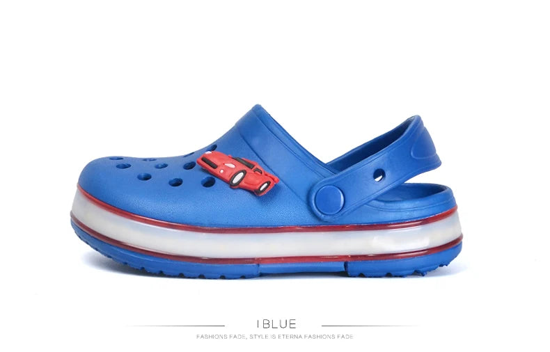 Kids BLUE LED Crocs