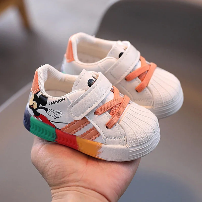 Disney Mickey Mouse Sneakers | Pink Blue Orange