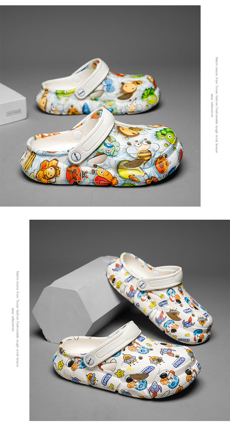 Kids Space Print Crocs