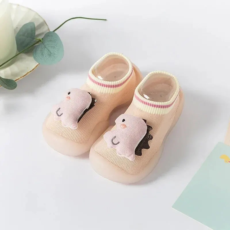 Pink Dino Baby Toddler Shoes
