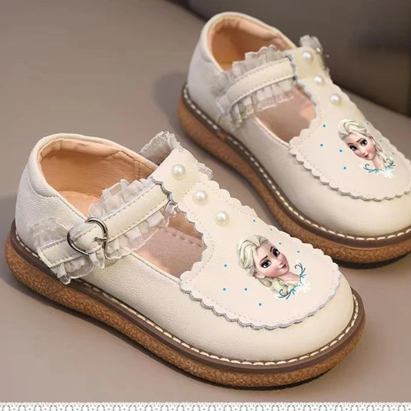 Disney Girls Casual Shoes Frozen Princess White
