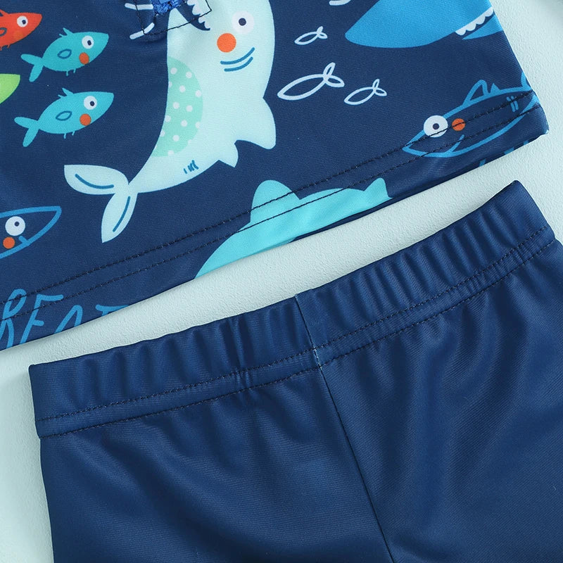 Boys Rash Guard 3Pcs Swimsuits